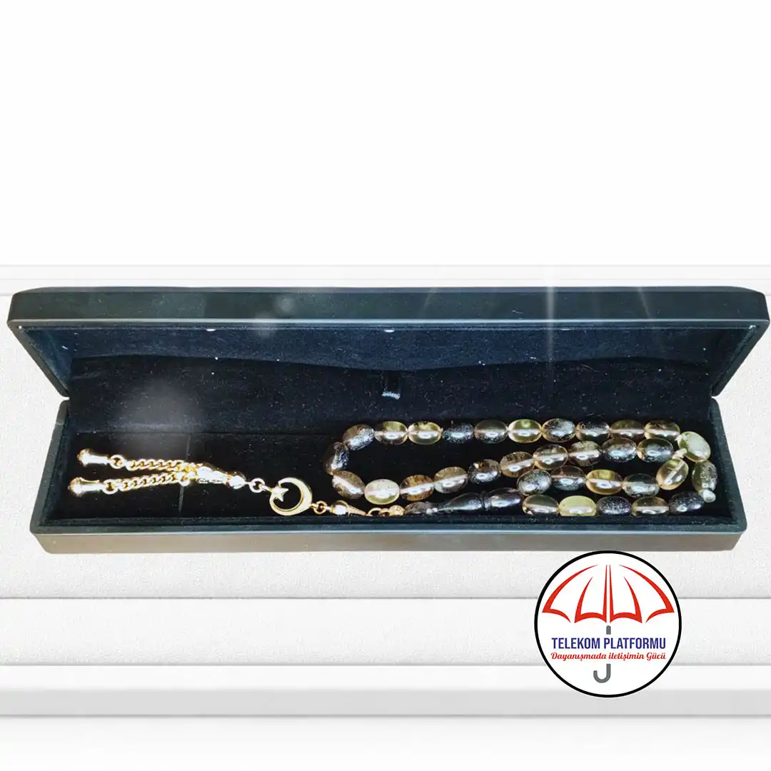 Orjinal Fosilli Damla Tesbih